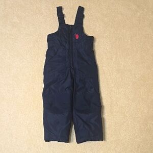 U.S. Polo Assn. 3T Unisex Navy Blue Snow Bib